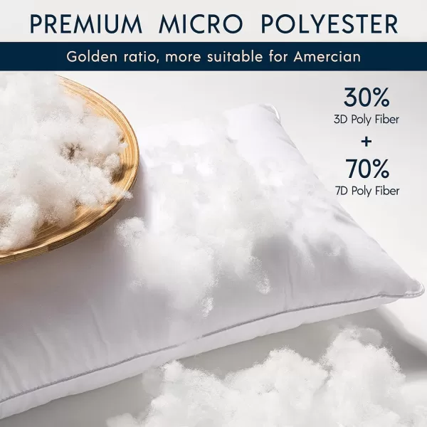 Phantoscope 18x18 Pillow Insert  Throw Pillow Insert with 100 Cotton Cover  18 Inch Square Form Microfiber Pillow Sham Stuffer  Couch Cushion Pillow 1 Count Pack of 1White