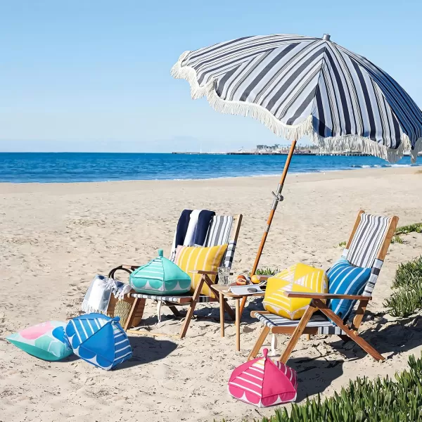 Phantoscope Outdoor Umbrella Shaped Throw Pillow Decorative Waterproof Pillows for Outdoor Patio Furniture Beach Cushion Pillows Blue 18x18x12 InchesBlue