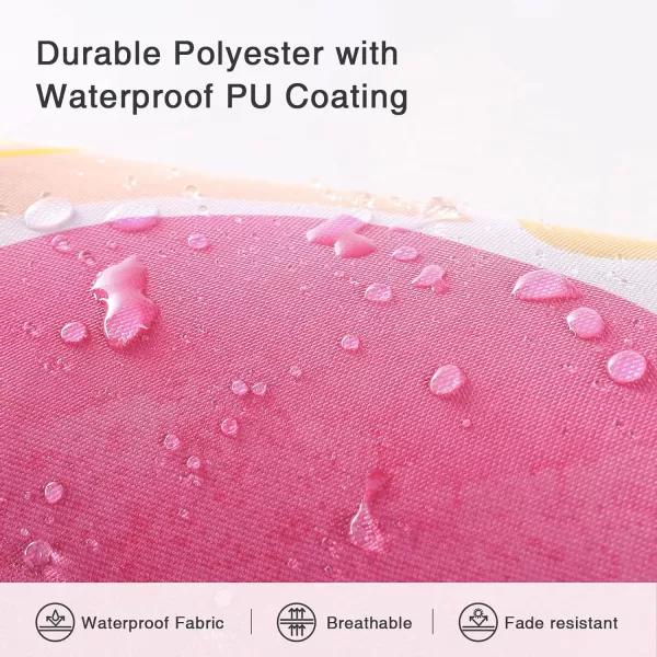 Phantoscope Pack of 2 Outdoor Waterproof Pillow Covers Decorative Jellyfish Design Outdoor Pillows for Patio Furniture Cushion Cases for Couch Tent Sunbrella Yellow 18x18 InchesJellyfishhot Pink