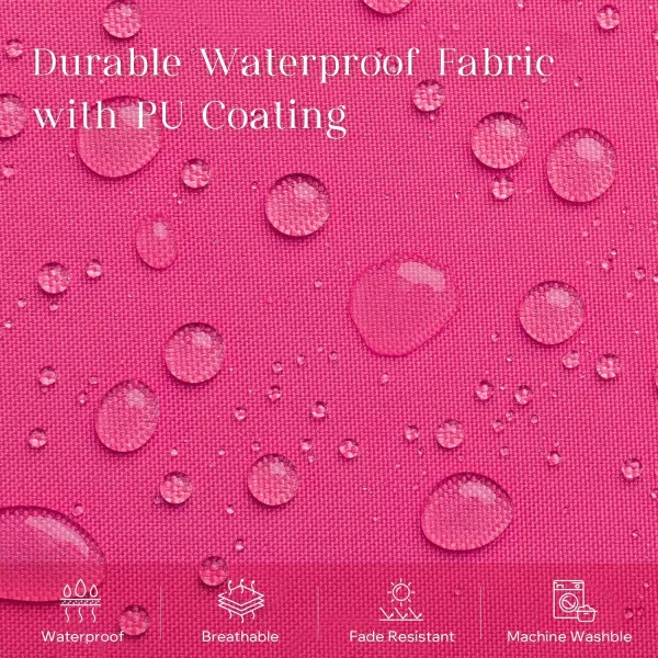 Phantoscope Pack of 4 Premium Dual Usage Outdoor Pillow Inserts Waterproof Throw Pillows No Cover Needed Colorful Decorative Couch Sham Cushion Stuffer Patio Couch Tent Light Blue 18 x 18 InchesPink