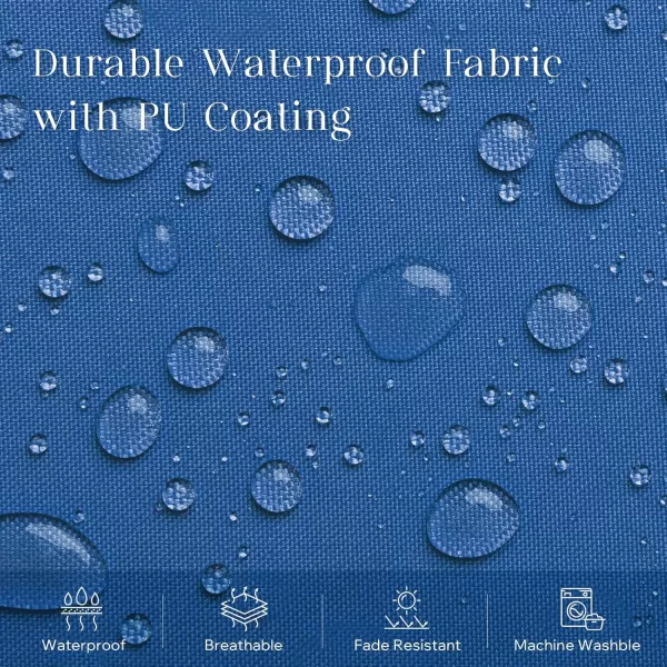 Phantoscope Pack of 4 Premium Dual Usage Outdoor Pillow Inserts Waterproof Throw Pillows No Cover Needed Colorful Decorative Couch Sham Cushion Stuffer Patio Couch Tent Light Blue 18 x 18 InchesBlue