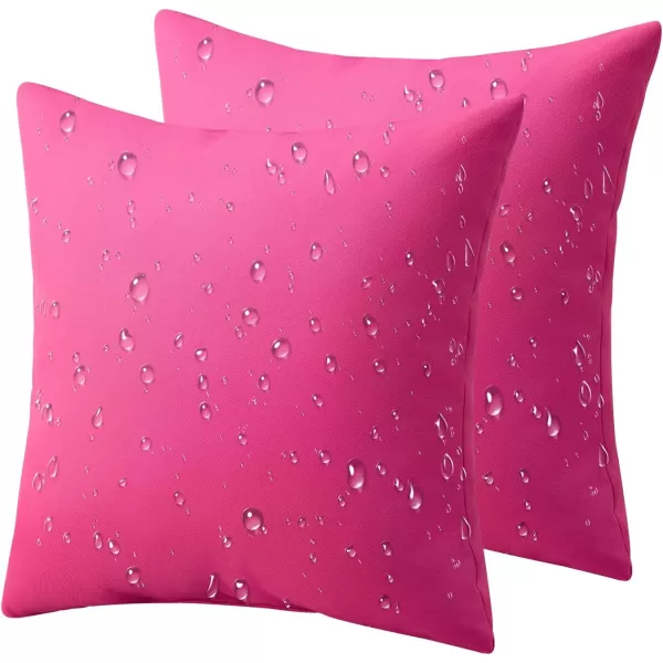 Phantoscope Pack of 4 Premium Dual Usage Outdoor Pillow Inserts Waterproof Throw Pillows No Cover Needed Colorful Decorative Couch Sham Cushion Stuffer Patio Couch Tent Light Blue 18 x 18 InchesPink