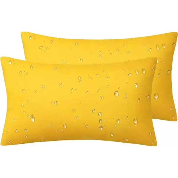 Phantoscope Pack of 4 Premium Dual Usage Outdoor Pillow Inserts Waterproof Throw Pillows No Cover Needed Colorful Decorative Couch Sham Cushion Stuffer Patio Couch Tent Light Blue 18 x 18 InchesYellow