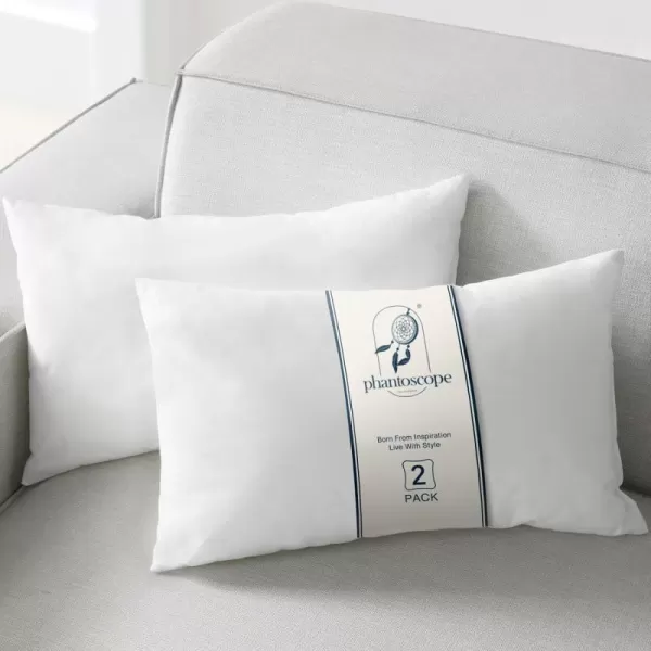 Phantoscope Pillow Inserts Hypoallergenic 100 Virgin Fiber Square Form Microfiber Throw Pillow Inserts Couch Bed Pillows 45x45 cm 18x18 Inch Pack of 4White
