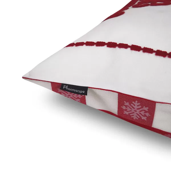 Phantoscope New Merry Christmas Letter Embroidery Series Throw Pillow Cushion Cover