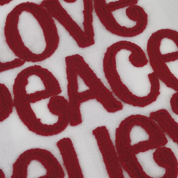 Phantoscope New Merry Christmas Letter Embroidery Series Throw Pillow Cushion Cover