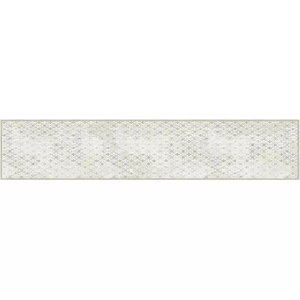 imagePhantoscope Hallway Runner Rug 2x6  Boho Washable NonSlip Kitchen Rug Runner UltraThin Geometry Distressed Accent Throw Rug for Entryway Laundry Bathroom Bedroom Teal FloralBeigeTeal FloralBeige
