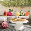 imagePhantoscope Fruit Shaped Pillows Series Happy Easter Carrot Shaped Pillow Fun Home Decor of Fruit Themed Cushion Corduroy Carrot with Leaves Decorative Pillow for Couch Bed Orange 22 x 10 inchesCarrot Orange