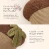 imagePhantoscope Fruit Shaped Pillows Series Happy Easter Carrot Shaped Pillow Fun Home Decor of Fruit Themed Cushion Corduroy Carrot with Leaves Decorative Pillow for Couch Bed Orange 22 x 10 inchesAcorn Brown