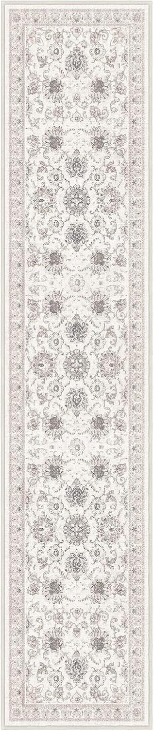 imagePhantoscope Vintage Collection Area Rug 6x9  Washable Rug Boho Rugs NonSlip for Living Room Bedroom Dining Room Dorm Indoor LowPile Carpet Distressed Accent Rug BlueWhiteBeigeNeutral