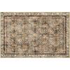 imagePhantoscope Hallway Runner Rug 2x6  Boho Washable NonSlip Kitchen Rug Runner UltraThin Vintage Distressed Accent Throw Rug for Entryway Laundry Bathroom Bedroom BlueGreyDark BrownOrange Spice