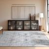 imagePhantoscope Hallway Runner Rug 2x6  Boho Washable NonSlip Kitchen Rug Runner UltraThin Vintage Distressed Accent Throw Rug for Entryway Laundry Bathroom Bedroom BlueGreyBlueGrey