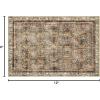 imagePhantoscope Hallway Runner Rug 2x6  Boho Washable NonSlip Kitchen Rug Runner UltraThin Vintage Distressed Accent Throw Rug for Entryway Laundry Bathroom Bedroom BlueGreyDark BrownOrange Spice