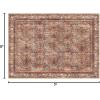 imagePhantoscope Hallway Runner Rug 2x6  Boho Washable NonSlip Kitchen Rug Runner UltraThin Vintage Distressed Accent Throw Rug for Entryway Laundry Bathroom Bedroom BlueGreyBrick RedBlack