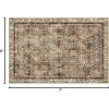 imagePhantoscope Hallway Runner Rug 2x6  Boho Washable NonSlip Kitchen Rug Runner UltraThin Vintage Distressed Accent Throw Rug for Entryway Laundry Bathroom Bedroom BlueGreyDark BrownOrange Spice