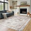 imagePhantoscope Hallway Runner Rug 2x6  Boho Washable NonSlip Kitchen Rug Runner UltraThin Vintage Distressed Accent Throw Rug for Entryway Laundry Bathroom Bedroom BlueGreyLight Brown