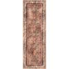 imagePhantoscope Hallway Runner Rug 2x6  Boho Washable NonSlip Kitchen Rug Runner UltraThin Vintage Distressed Accent Throw Rug for Entryway Laundry Bathroom Bedroom BlueGreyBrick RedBlack
