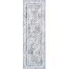 imagePhantoscope Hallway Runner Rug 2x6  Boho Washable NonSlip Kitchen Rug Runner UltraThin Vintage Distressed Accent Throw Rug for Entryway Laundry Bathroom Bedroom BlueGreyBlueGrey