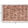 imagePhantoscope Hallway Runner Rug 2x6  Boho Washable NonSlip Kitchen Rug Runner UltraThin Vintage Distressed Accent Throw Rug for Entryway Laundry Bathroom Bedroom BlueGreyBrick RedBlack