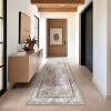 imagePhantoscope Hallway Runner Rug 2x6  Boho Washable NonSlip Kitchen Rug Runner UltraThin Vintage Distressed Accent Throw Rug for Entryway Laundry Bathroom Bedroom BlueGreyLight Brown