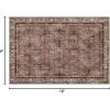 imagePhantoscope Hallway Runner Rug 2x6  Boho Washable NonSlip Kitchen Rug Runner UltraThin Vintage Distressed Accent Throw Rug for Entryway Laundry Bathroom Bedroom BlueGreyBrick RedBlack