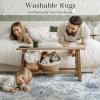 imagePhantoscope Vintage Collection Area Rug 6x9  Washable Rug Boho Rugs NonSlip for Living Room Bedroom Dining Room Dorm Indoor LowPile Carpet Distressed Accent Rug BlueWhiteBlueWhite