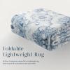 imagePhantoscope Vintage Collection Area Rug 6x9  Washable Rug Boho Rugs NonSlip for Living Room Bedroom Dining Room Dorm Indoor LowPile Carpet Distressed Accent Rug BlueWhiteBlueWhite