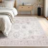 imagePhantoscope Vintage Collection Area Rug 6x9  Washable Rug Boho Rugs NonSlip for Living Room Bedroom Dining Room Dorm Indoor LowPile Carpet Distressed Accent Rug BlueWhiteBeigeNeutral