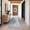 imagePhantoscope Vintage Collection Area Rug 6x9  Washable Rug Boho Rugs NonSlip for Living Room Bedroom Dining Room Dorm Indoor LowPile Carpet Distressed Accent Rug BlueWhiteBlueWhite