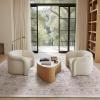 imagePhantoscope Vintage Collection Area Rug 6x9  Washable Rug Boho Rugs NonSlip for Living Room Bedroom Dining Room Dorm Indoor LowPile Carpet Distressed Accent Rug BlueWhiteBeigeNeutral