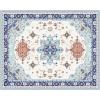 imagePhantoscope Vintage Collection Area Rug 6x9Washable Rug Boho RetroPatterned Rugs NonSlip for Living Room BedroomDining RoomDormIndoor LowPile Carpet Distressed Accent RugBlueOrangeCreamBlueOrangeCream
