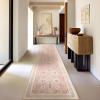 imagePhantoscope Vintage Collection Area Rug 6x9  Washable Rug Boho Rugs NonSlip for Living Room Bedroom Dining Room Dorm Indoor LowPile Carpet Distressed Accent Rug BlueWhiteSoft Pink  Beige