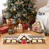 imagePhantoscope Gingerbread Series House Merry Christmas Throw Pillow Plush Faux Rabbit Fur Roof Embroidered Teddy Sherpa Gingerbread House With Color Light Xmas Decorative Shaped Pillow Beige 12x13 inBeige