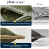imagePhantoscope Pack of 2 Farmhouse Decorative Throw Decorative Pillow Cover Burlap Linen Trimmed Tailored Edges Sage Green 18 x 18 inches 45 x 45 cmBlack