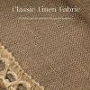 imagePhantoscope Pack of 2 Farmhouse Decorative Throw Decorative Pillow Cover Burlap Linen Trimmed Tailored Edges Sage Green 18 x 18 inches 45 x 45 cmCoffee