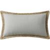 imagePhantoscope Pack of 2 Farmhouse Decorative Throw Decorative Pillow Cover Burlap Linen Trimmed Tailored Edges Sage Green 18 x 18 inches 45 x 45 cmFlax Gray