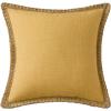 imagePhantoscope Pack of 2 Farmhouse Decorative Throw Decorative Pillow Cover Burlap Linen Trimmed Tailored Edges Sage Green 18 x 18 inches 45 x 45 cmMustard Yellow