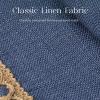 imagePhantoscope Pack of 2 Farmhouse Decorative Throw Decorative Pillow Cover Burlap Linen Trimmed Tailored Edges Sage Green 18 x 18 inches 45 x 45 cmNavy Blue