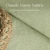 imagePhantoscope Pack of 2 Farmhouse Decorative Throw Decorative Pillow Cover Burlap Linen Trimmed Tailored Edges Sage Green 18 x 18 inches 45 x 45 cmSage Green