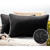 imagePhantoscope Pack of 2 Outdoor Waterproof Throw Pillow Covers with Contrast Piping Decorative Square Cushion Case Patio Pillows for Couch Tent Sunbrella Sage Green 18x18 inchesBlack