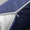 imagePhantoscope Pack of 2 Outdoor Waterproof Throw Pillow Covers with Contrast Piping Decorative Square Cushion Case Patio Pillows for Couch Tent Sunbrella Sage Green 18x18 inchesDark Blue