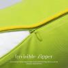 imagePhantoscope Pack of 2 Outdoor Waterproof Throw Pillow Covers with Contrast Piping Decorative Square Cushion Case Patio Pillows for Couch Tent Sunbrella Sage Green 18x18 inchesLime Green