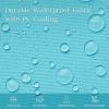 imagePhantoscope Pack of 2 Outdoor Waterproof Throw Pillow Covers with Contrast Piping Decorative Square Cushion Case Patio Pillows for Couch Tent Sunbrella Sage Green 18x18 inchesSky Blue