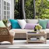 imagePhantoscope Pack of 2 Outdoor Waterproof Throw Pillow Covers with Contrast Piping Decorative Square Cushion Case Patio Pillows for Couch Tent Sunbrella Sage Green 18x18 inchesPine Green