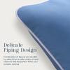 imagePhantoscope Pack of 2 Outdoor Waterproof Throw Pillow Covers with Contrast Piping Decorative Square Cushion Case Patio Pillows for Couch Tent Sunbrella Sage Green 18x18 inchesFoggy Blue