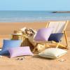 imagePhantoscope Pack of 2 Outdoor Waterproof Throw Pillow Covers with Contrast Piping Decorative Square Cushion Case Patio Pillows for Couch Tent Sunbrella Sage Green 18x18 inchesFoggy Blue