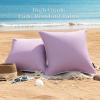 imagePhantoscope Pack of 2 Outdoor Waterproof Throw Pillow Covers with Contrast Piping Decorative Square Cushion Case Patio Pillows for Couch Tent Sunbrella Sage Green 18x18 inchesLavender Purple
