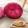 imagePhantoscope Round Throw Pillow Handcrafted Pumpkin Velvet Floor Pillow Couch Bed and Chair Hot Pink 16 x 16 inches 40 x 40 cm