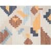 imagePhantoscope Modern Area Rug 9x12  Abstract Tribal Motif Geometric Blocks Pattern Washable NonSlip Rugs for Living Room Bedroom Dining Room Vintage LowPile Floor Carpet Warm TerracottaCreamWarm TerracottaCream