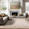 imagePhantoscope Modern Area Rug 9x12  Abstract Tribal Motif Geometric Blocks Pattern Washable NonSlip Rugs for Living Room Bedroom Dining Room Vintage LowPile Floor Carpet Warm TerracottaCreamNeutral BeigeRust